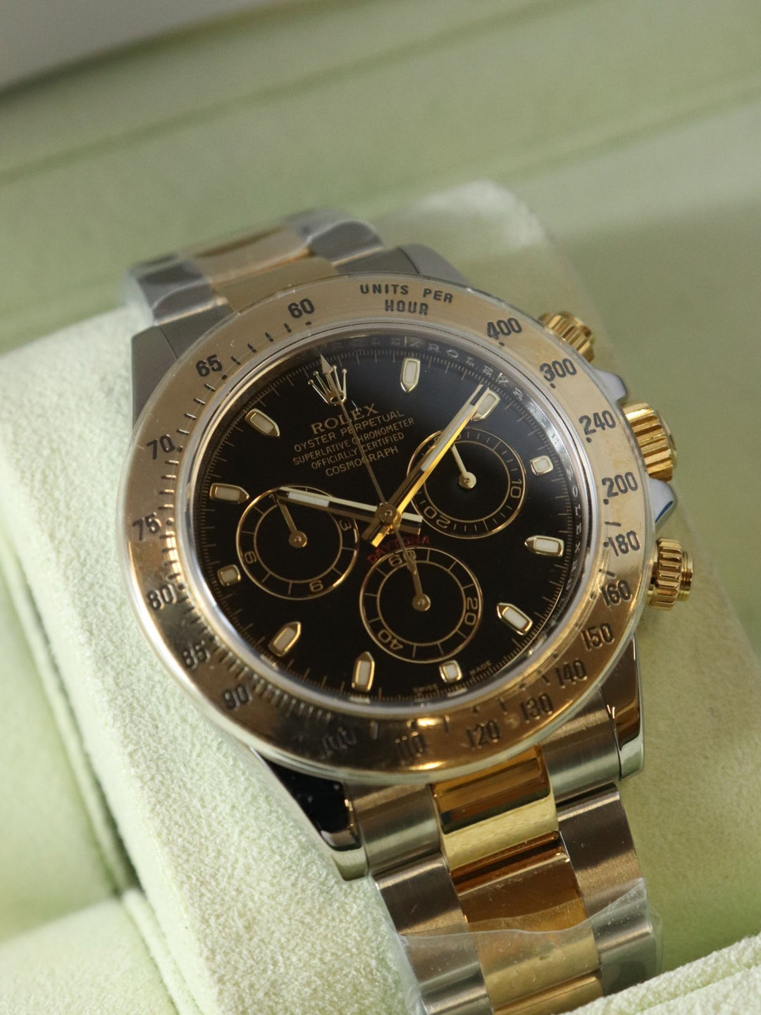 美品 ROLEX ロレックス コスモグラフ デイトナ 116523 K18YG 腕時計 自動巻き ブラック