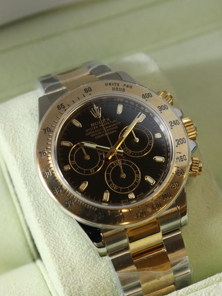 美品 ROLEX ロレックス コスモグラフ デイトナ 116523 K18YG 腕時計 自動巻き ブラック