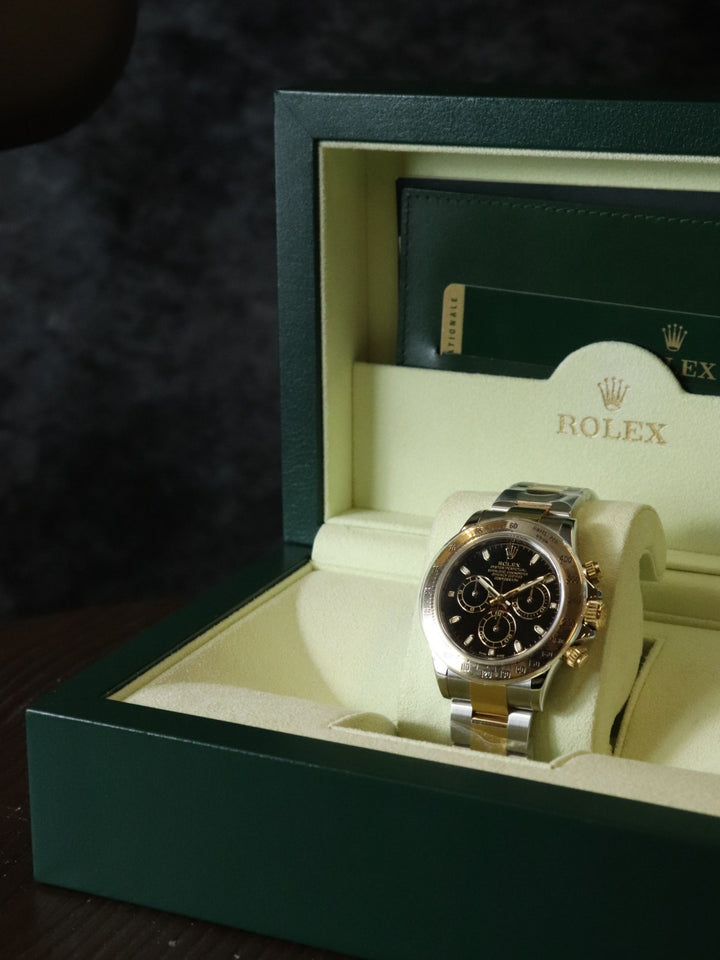 美品 ROLEX ロレックス コスモグラフ デイトナ 116523 K18YG 腕時計 自動巻き ブラック