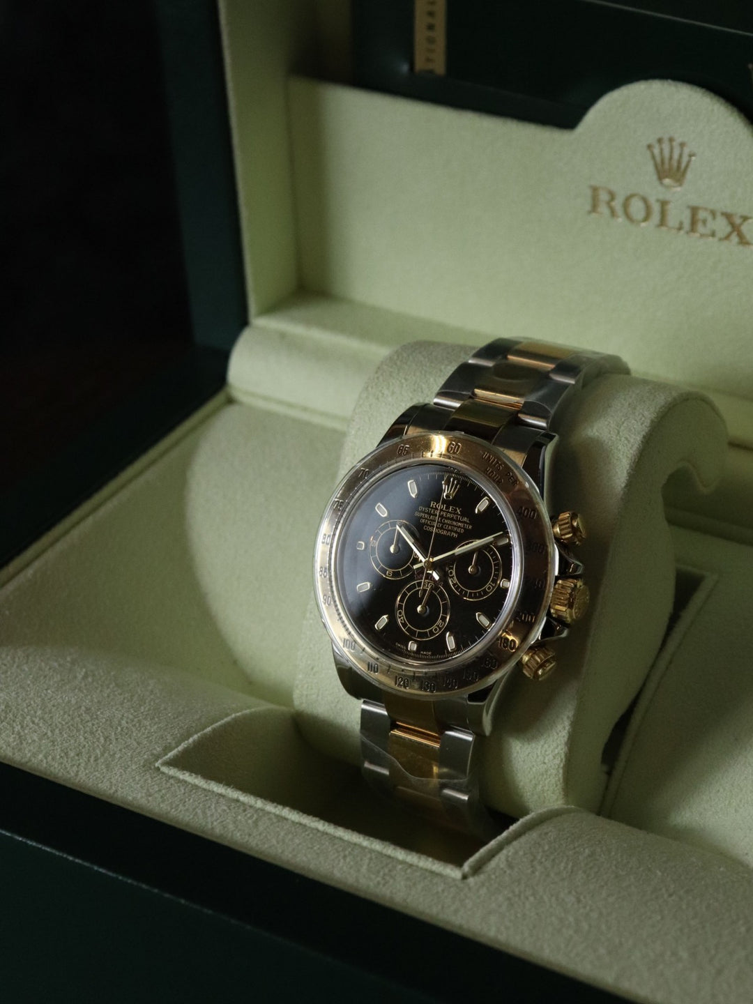 美品 ROLEX ロレックス コスモグラフ デイトナ 116523 K18YG 腕時計 自動巻き ブラック