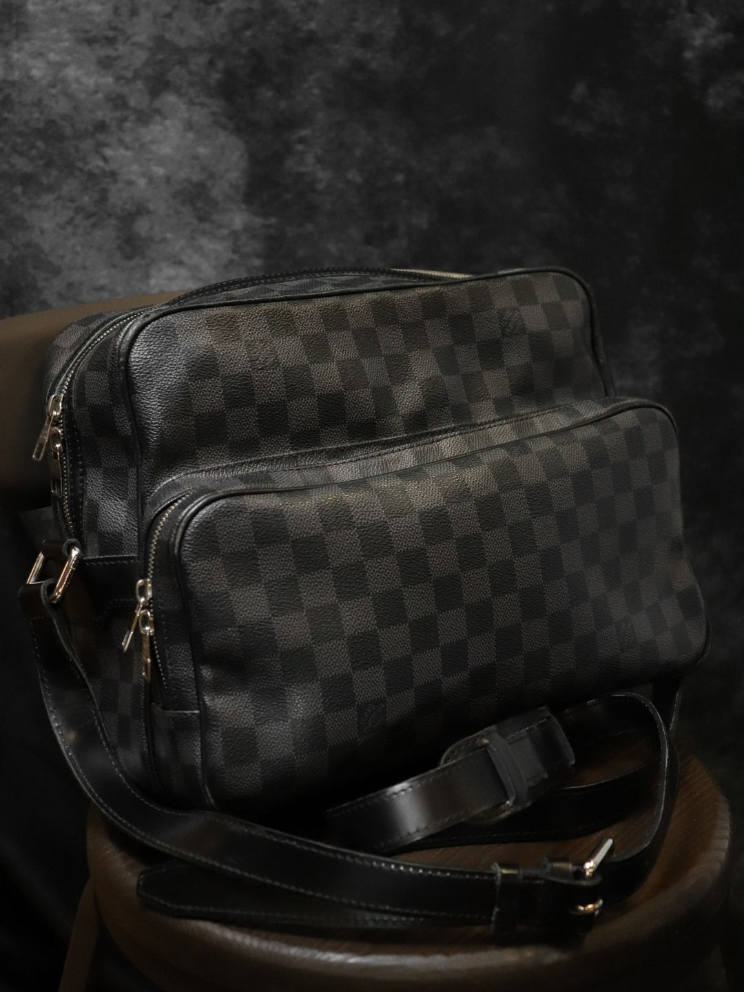 LOUIS VUITTON ルイ・ヴィトン ダミエグラフィット イオ N45252 ショルダーバッグ ダミエグラフィットキャンバス ブラック