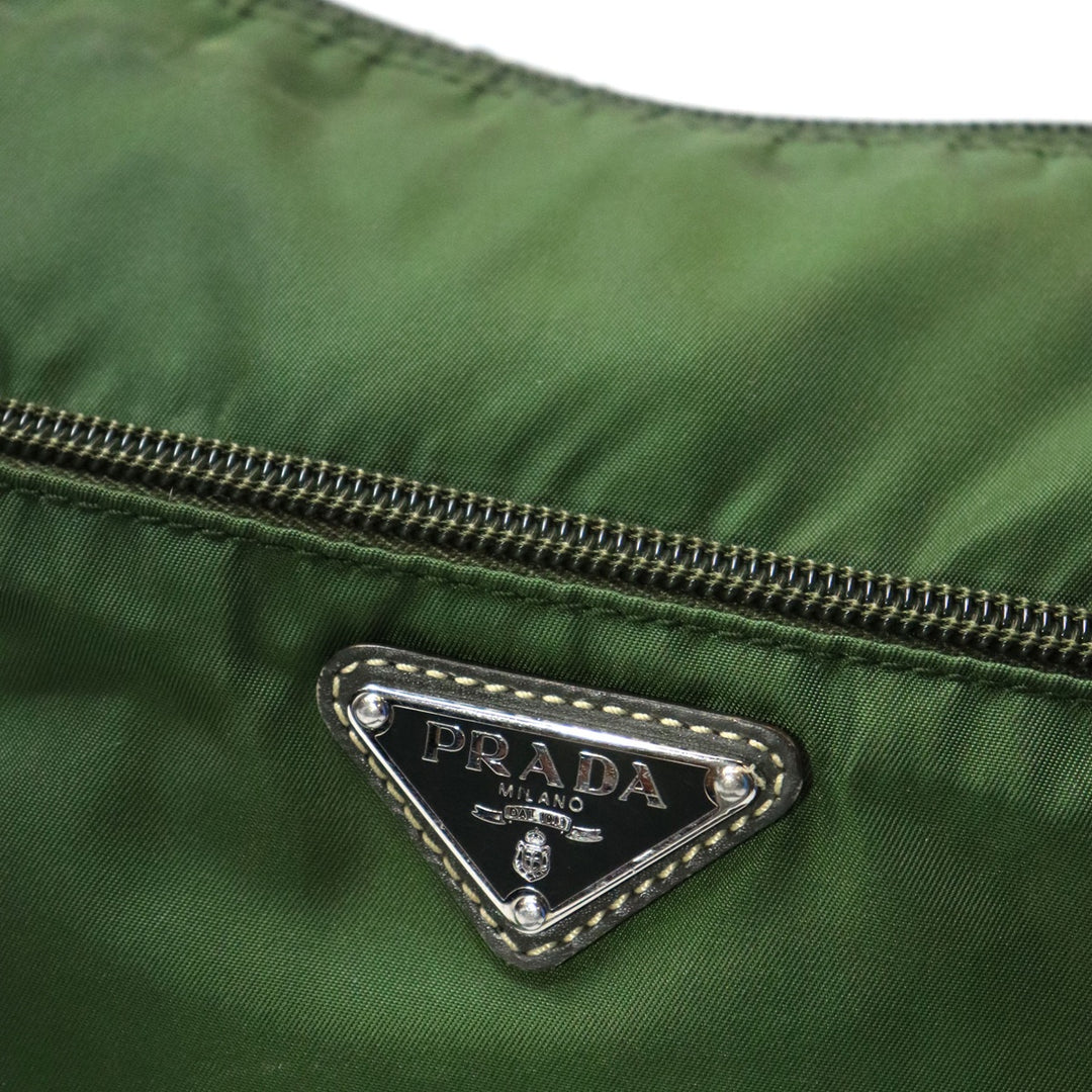 PRADA プラダ ショルダーバッグ ナイロン カーキ