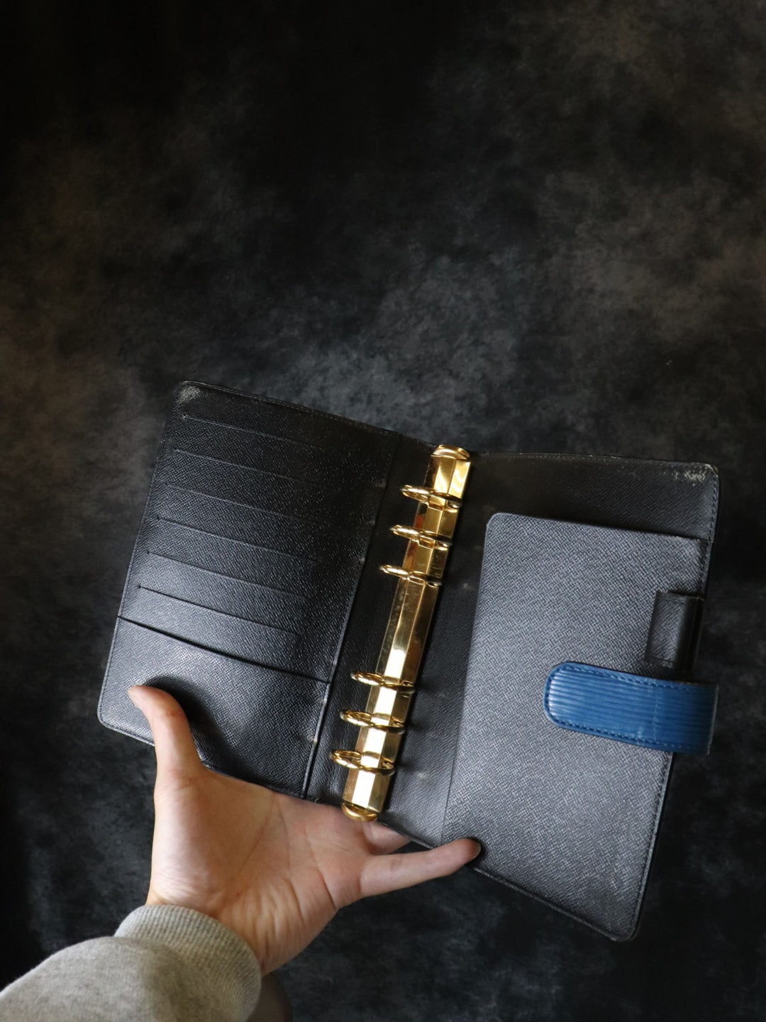 LOUIS VUITTON ルイ・ヴィトン アジェンダMM R20045 手帳カバー エピレザー ブルー