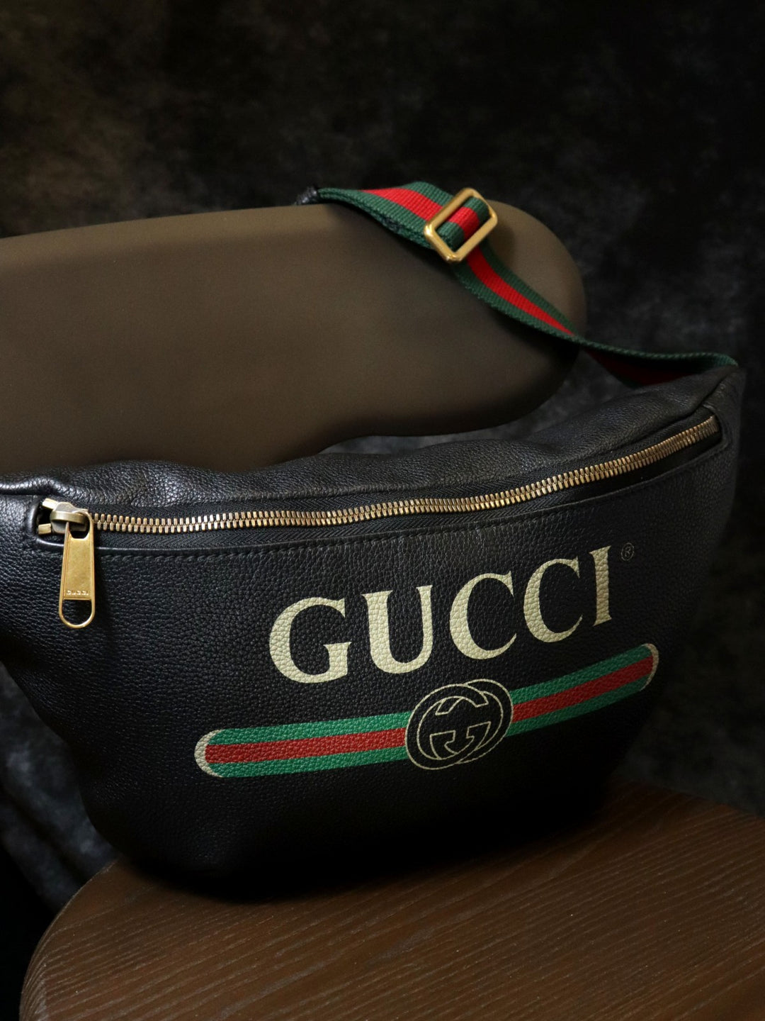 GUCCI グッチ 530412 ボディバッグ シェリーライン ラージ レザー ブラック メンズ レディース
