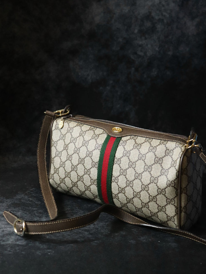 GUCCI グッチ GGスプリーム シェリー ショルダーバッグ ブラウン オールド ヴィンテージ