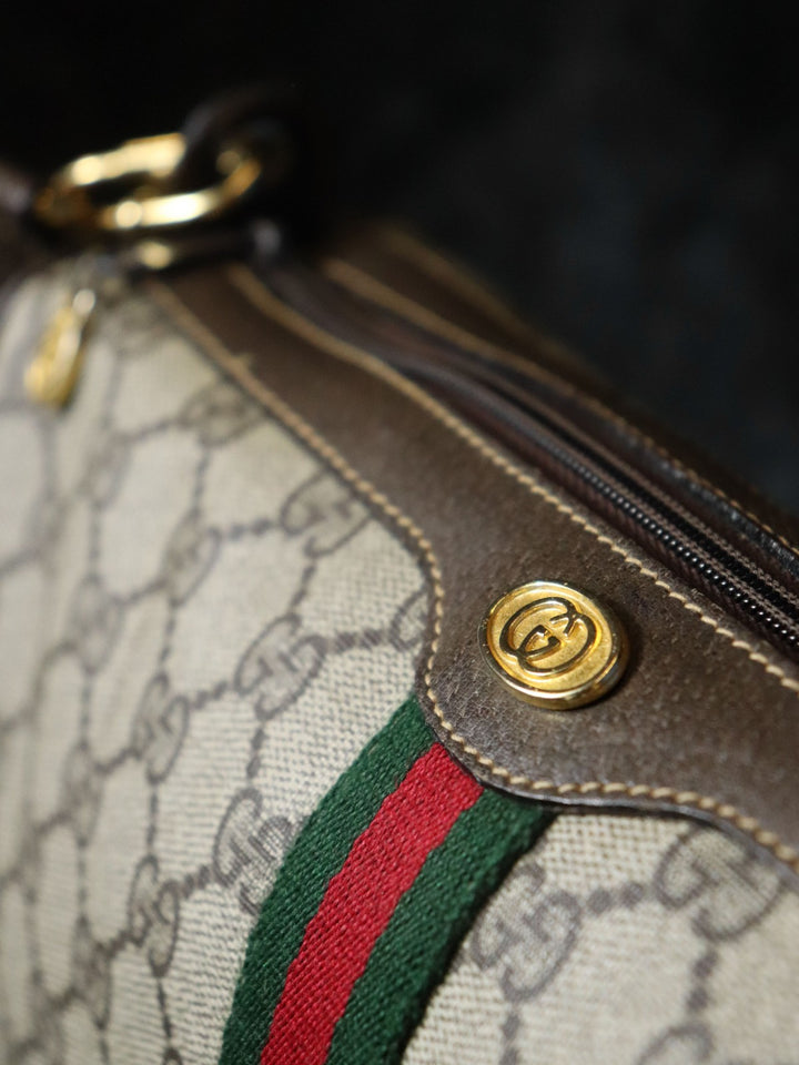 GUCCI グッチ GGスプリーム シェリー ショルダーバッグ ブラウン オールド ヴィンテージ