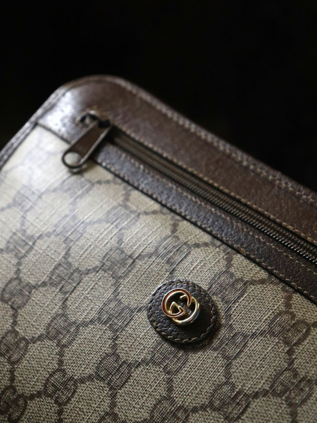 GUCCI オールドグッチ クラッチバッグ ポーチ セカンドバッグ PVC GGスプリーム ヴィンテージ