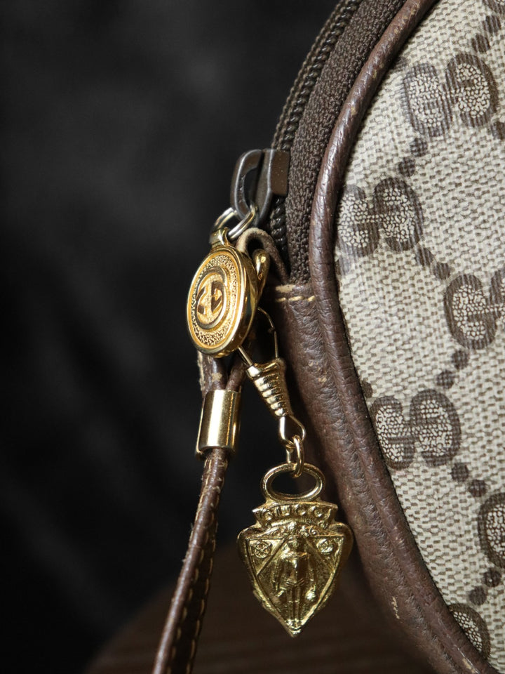 GUCCI グッチ ショルダーバッグ ポシェット ミニバッグ GGスプリーム ブラウン オールド ヴィンテージ