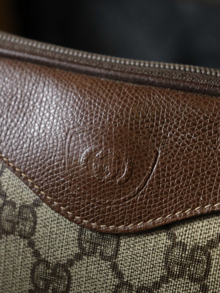 GUCCI グッチ GGスプリーム ショルダーバッグ ポシェット ブラウン オールド ヴィンテージ