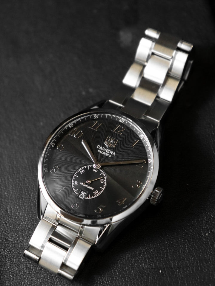 TAG HEUER タグホイヤー WAS2110.BA0732 カレラ ヘリテージ キャリバー6 腕時計 自動巻 ブラック 腕時計