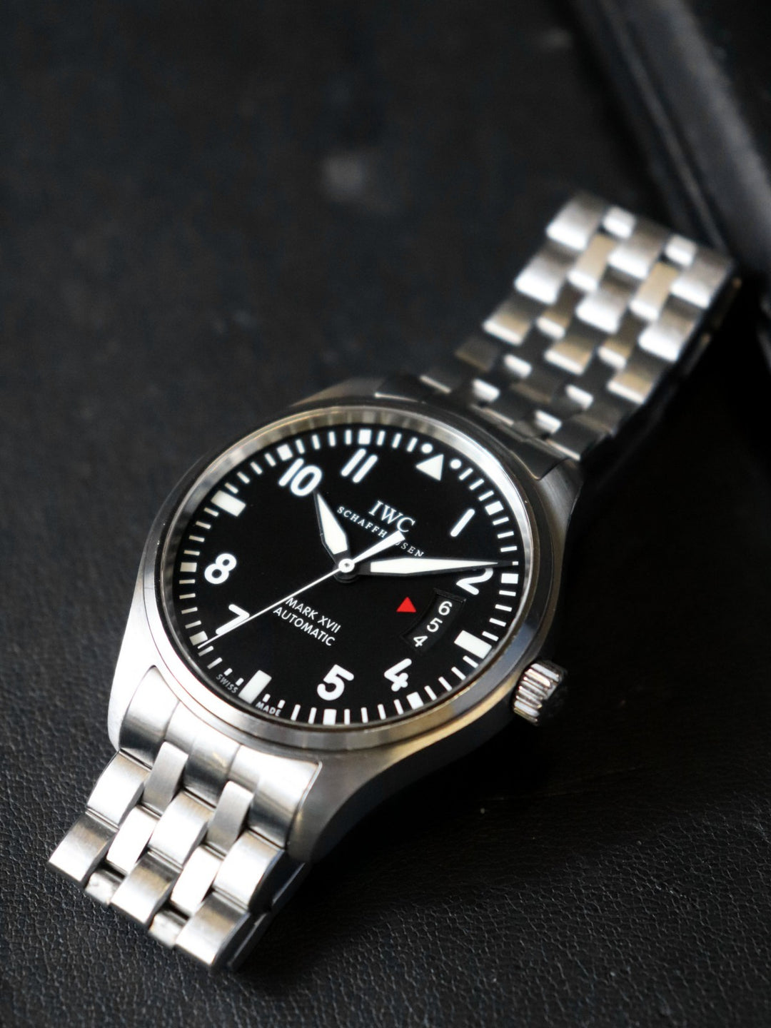 IWC インターナショナルウォッチカンパニー 腕時計 パイロットウォッチ マークXVII IW326504 自動巻き ブラック