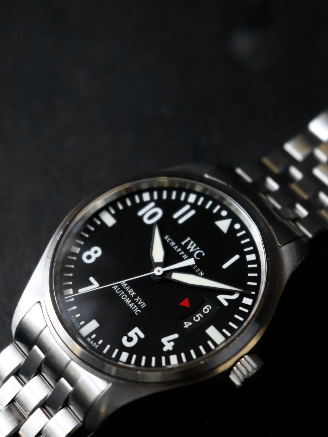 IWC インターナショナルウォッチカンパニー 腕時計 パイロットウォッチ マークXVII IW326504 自動巻き ブラック