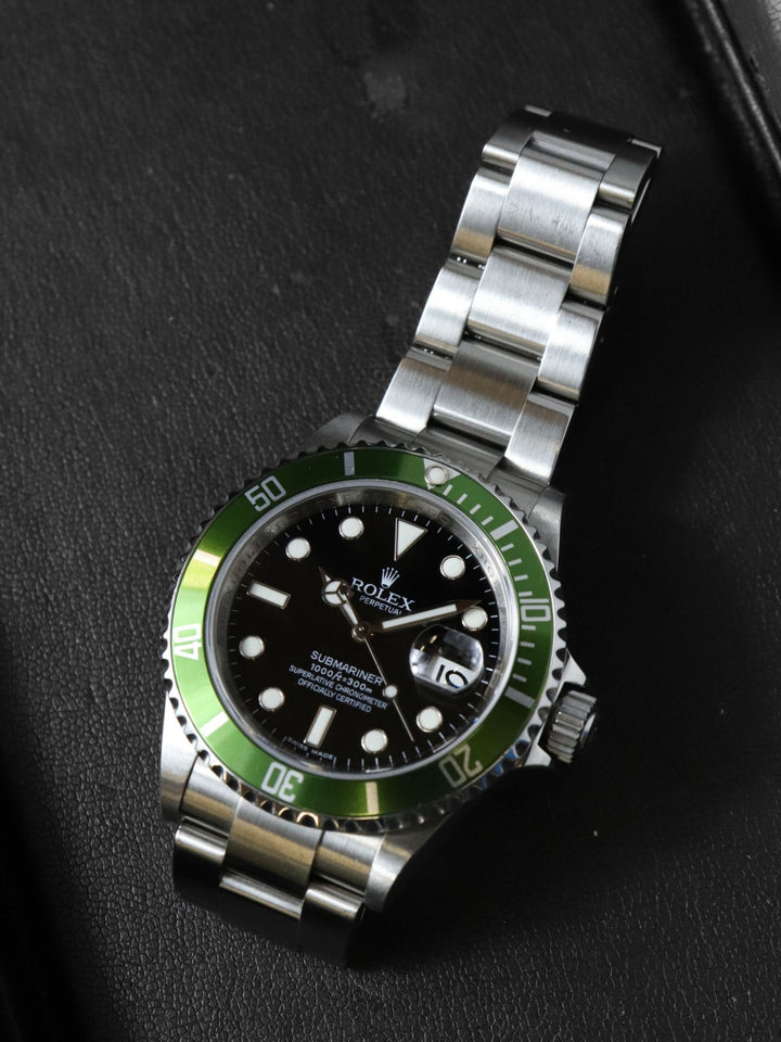 美品 ROLEX ロレックス サブマリーナデイト 16610LV 腕時計 自動巻き グリーン ブラック
