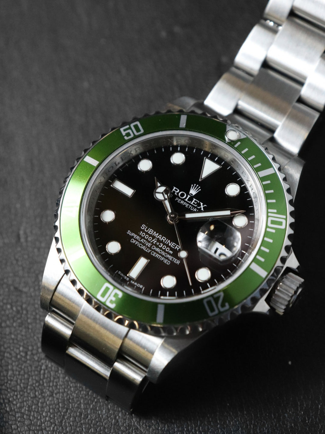 美品 ROLEX ロレックス サブマリーナデイト 16610LV 腕時計 自動巻き グリーン ブラック