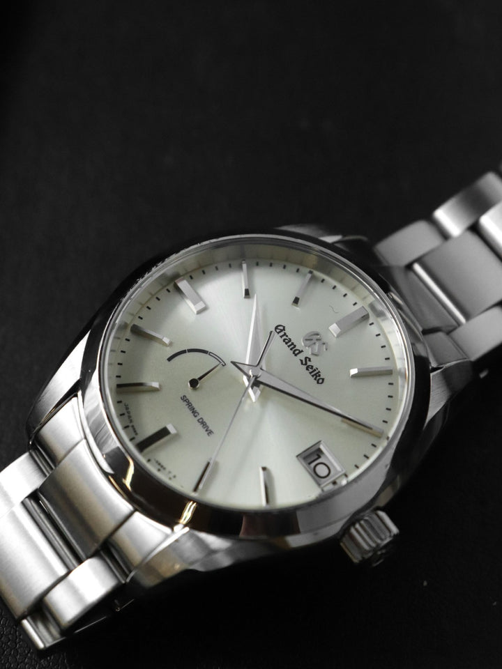 磨き済 SEIKO セイコー 腕時計 ヘリテージコレクション スプリングドライブ デイト SBGA283 SS シャンパンカラー