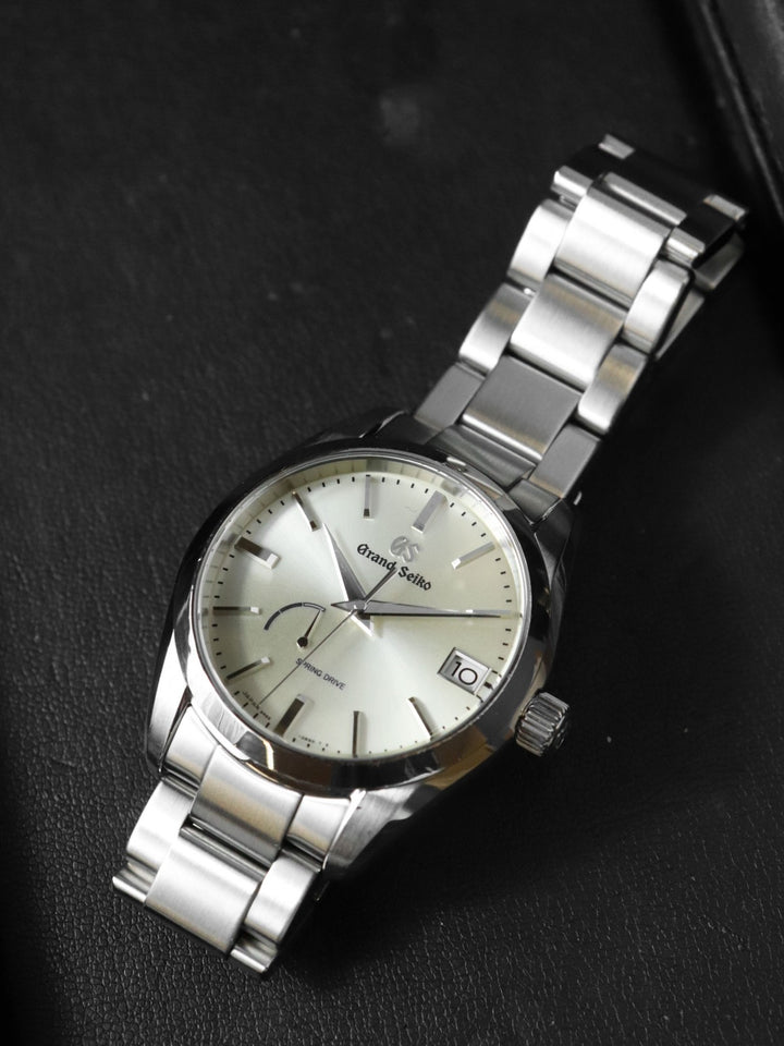 磨き済 SEIKO セイコー 腕時計 ヘリテージコレクション スプリングドライブ デイト SBGA283 SS シャンパンカラー