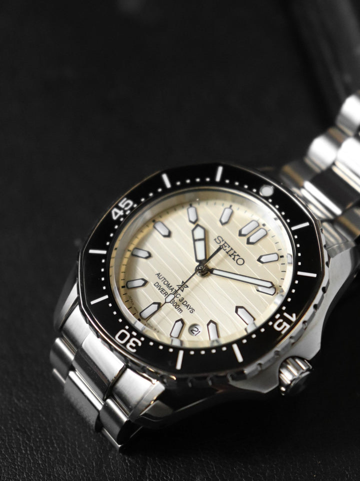 美品 SEIKO セイコー プロスペックス SBDC201/6R55-00J0 腕時計 自動巻き パールベージュ メンズ
