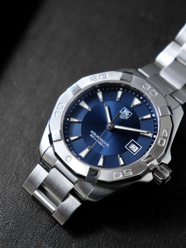 TAG HEUER タグホイヤー WAY1112.BA0928 アクアレーサー 腕時計 QZ ネイビー メンズ