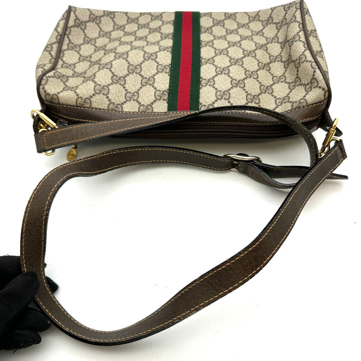 GUCCI グッチ GGスプリーム シェリー ショルダーバッグ ブラウン オールド ヴィンテージ