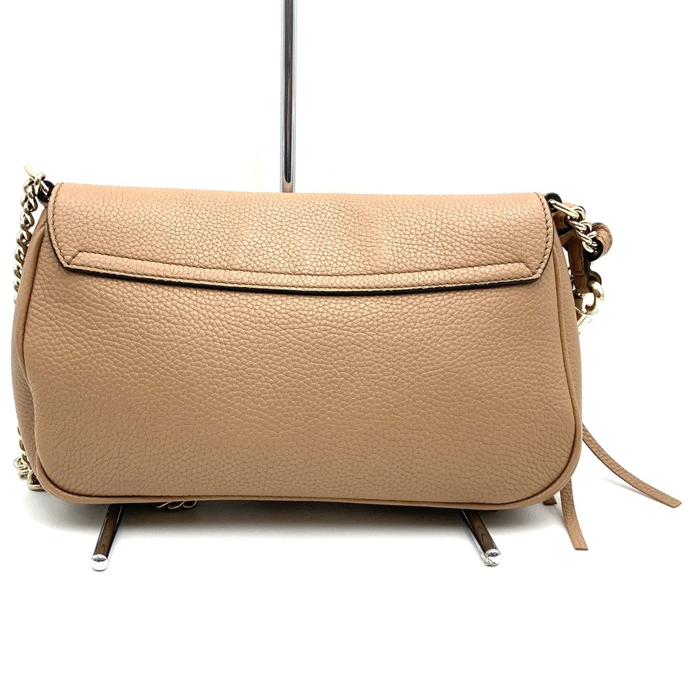 美品 GUCCI グッチ 536224 ショルダーバッグ チェーンバッグ ソーホー レザー ベージュ