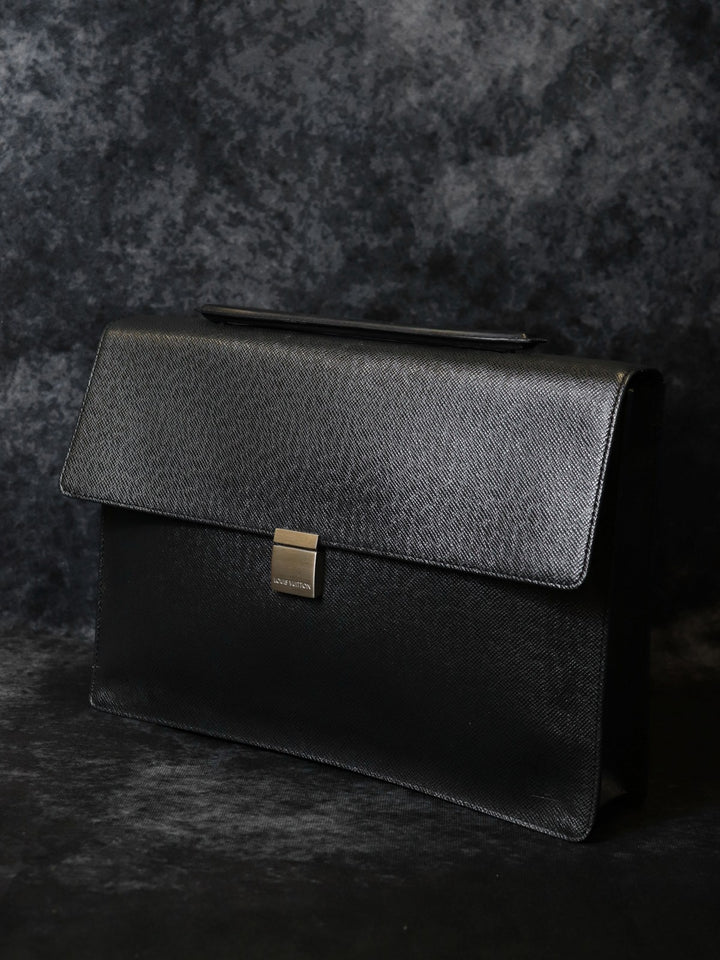 LOUIS VUITTON ルイ・ヴィトン M30772 ポルト ドキュマン アンガラ タイガ ビジネスバッグ ハンドバッグ ブリーフケース レザー アルドワーズ