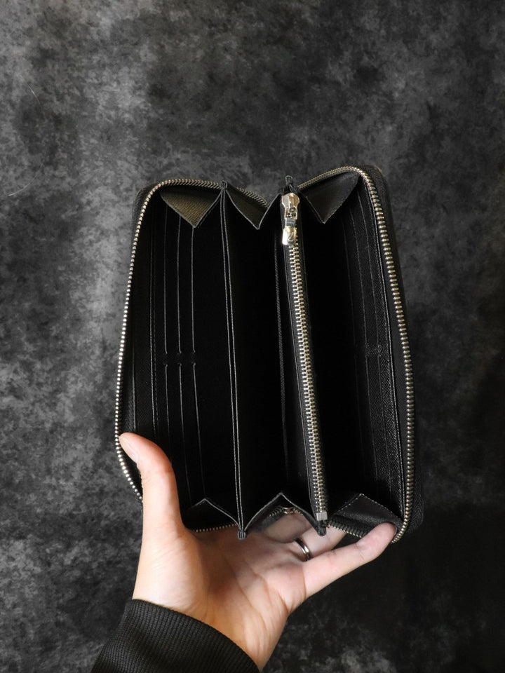 LOUIS VUITTON ルイ・ヴィトン ジッピーウォレット ラウンド長財布 エピレザー ブラック 黒 ノワール M60072