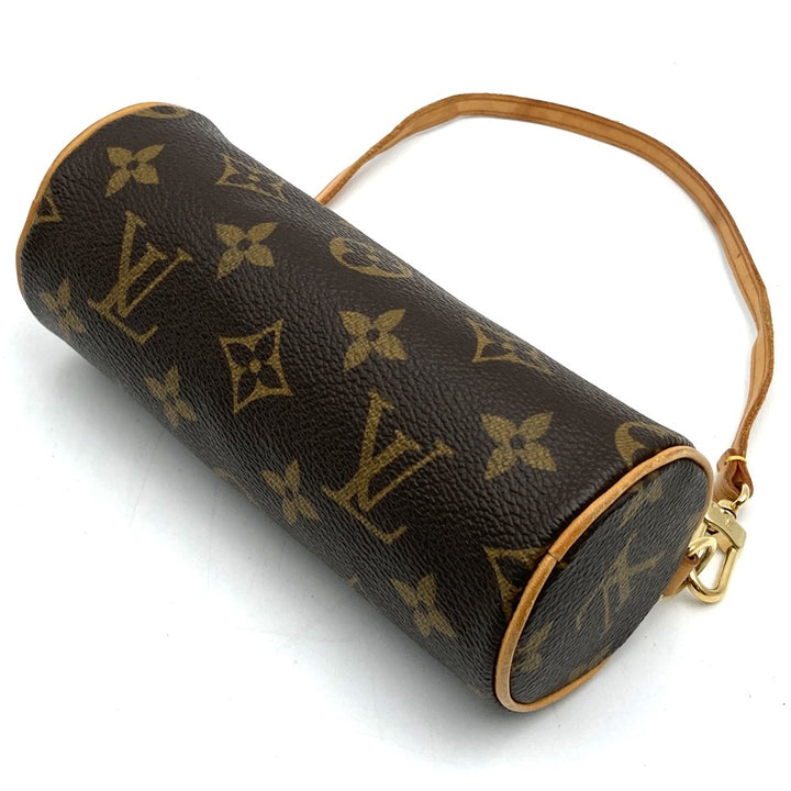 ポーチ付き LOUIS VUITTON ルイ・ヴィトン M51385 パピヨン30 ショルダーバッグ ブラウン モノグラム