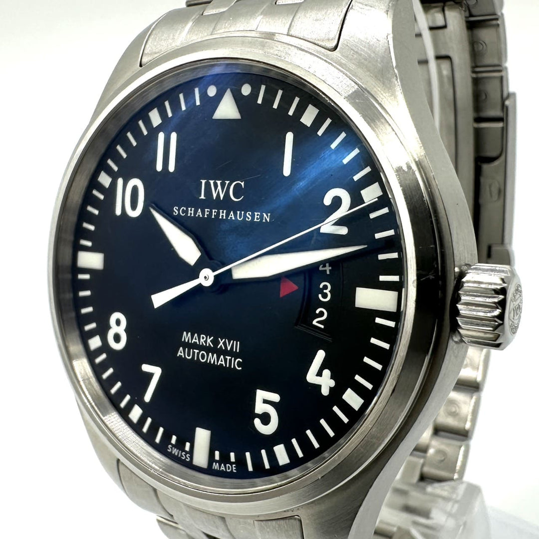 IWC インターナショナルウォッチカンパニー 腕時計 パイロットウォッチ マークXVII IW326504 自動巻き ブラック