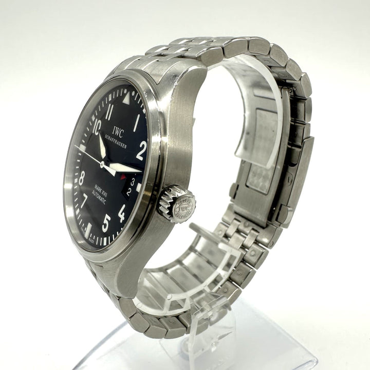 IWC インターナショナルウォッチカンパニー 腕時計 パイロットウォッチ マークXVII IW326504 自動巻き ブラック