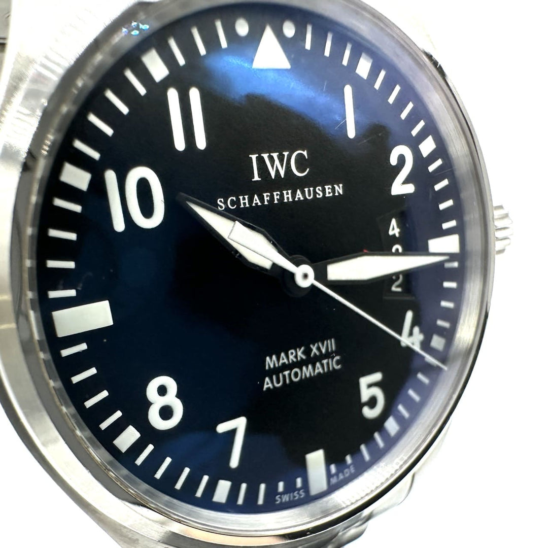 IWC インターナショナルウォッチカンパニー 腕時計 パイロットウォッチ マークXVII IW326504 自動巻き ブラック