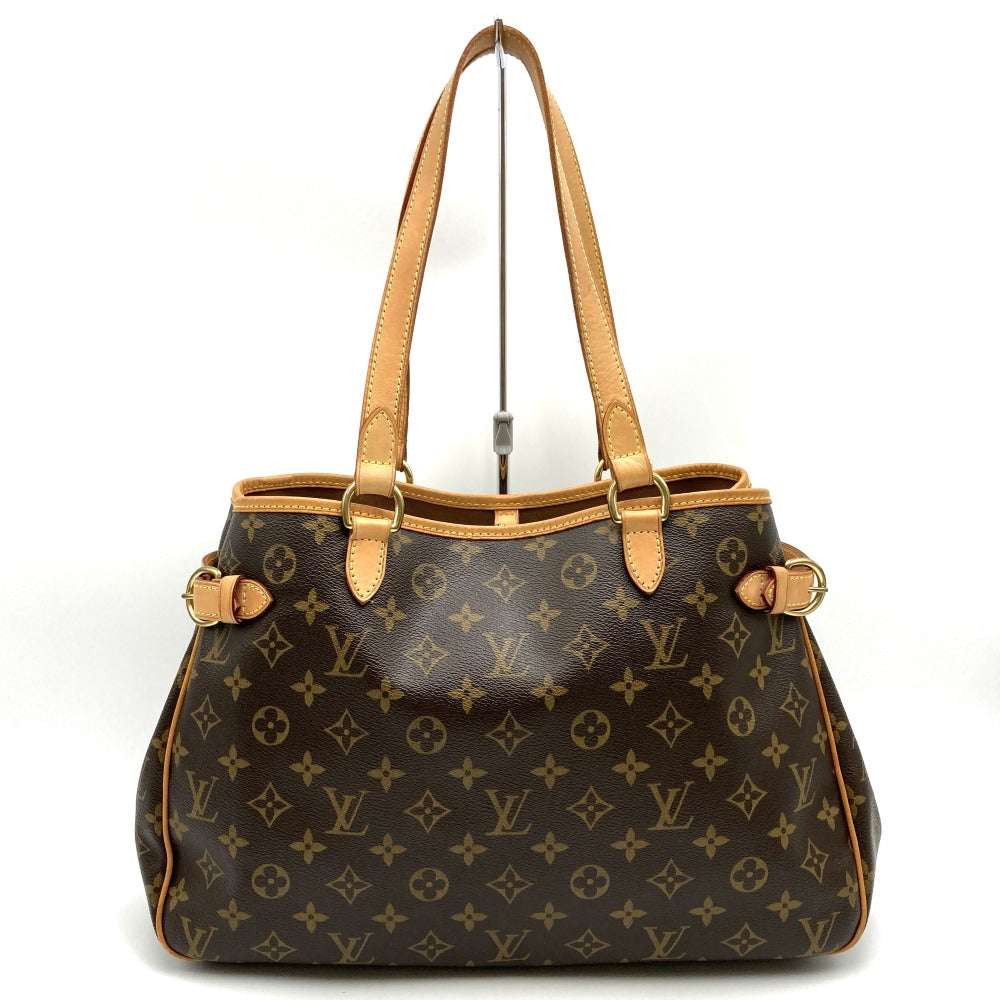 LOUIS VUITTON バティニョール・オリゾンタル モノグラム ハンドバッグ ブラウン 手提げ ベタ無し M51154 ルイ・ヴィトン