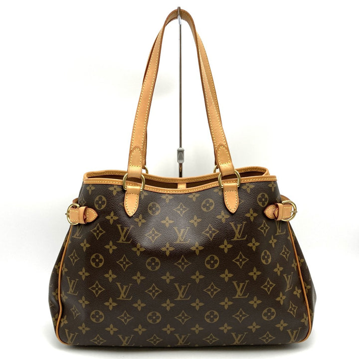 LOUIS VUITTON バティニョール・オリゾンタル モノグラム ハンドバッグ ブラウン 手提げ ベタ無し M51154 ルイ・ヴィトン