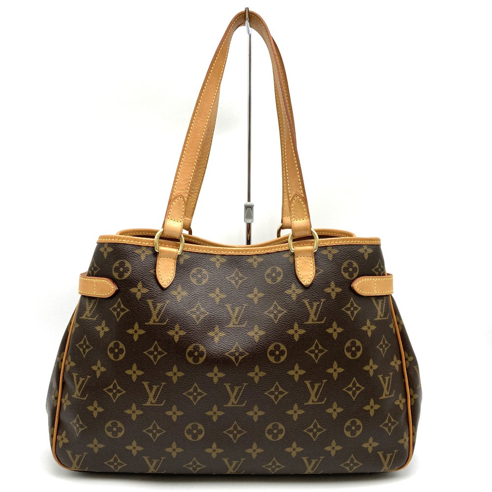 LOUIS VUITTON バティニョール・オリゾンタル モノグラム ハンドバッグ ブラウン 手提げ ベタ無し M51154 ルイ・ヴィトン