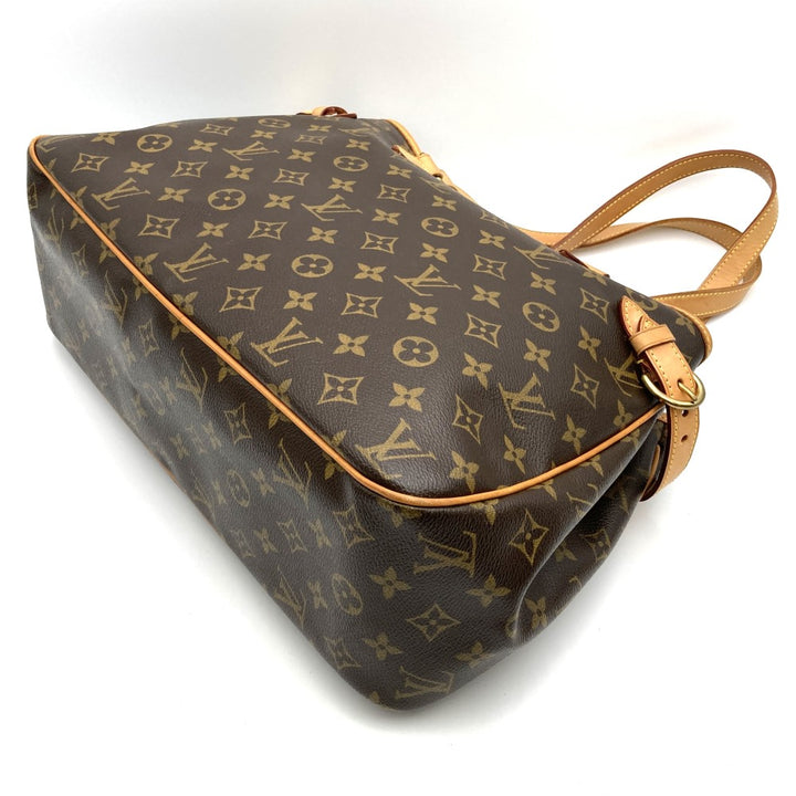 LOUIS VUITTON バティニョール・オリゾンタル モノグラム ハンドバッグ ブラウン 手提げ ベタ無し M51154 ルイ・ヴィトン