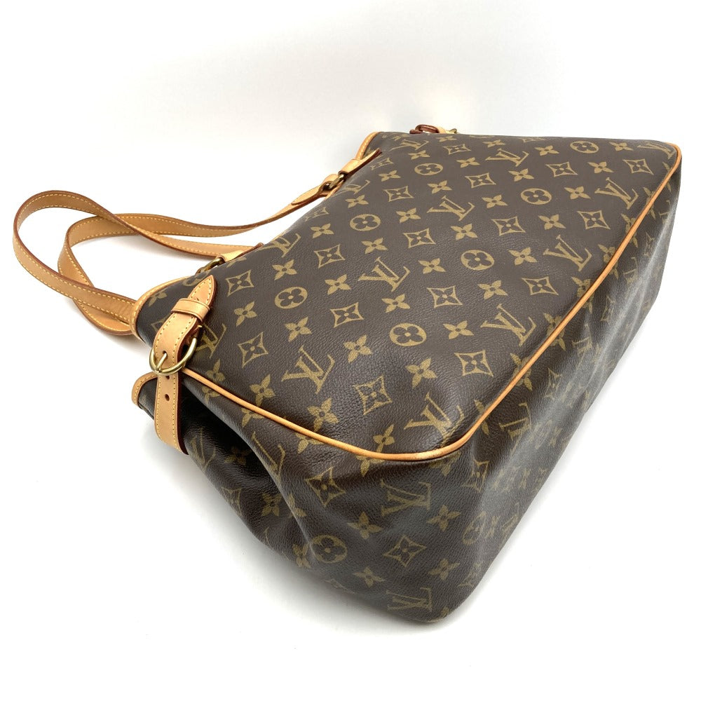 LOUIS VUITTON バティニョール・オリゾンタル モノグラム ハンドバッグ ブラウン 手提げ ベタ無し M51154 ルイ・ヴィトン