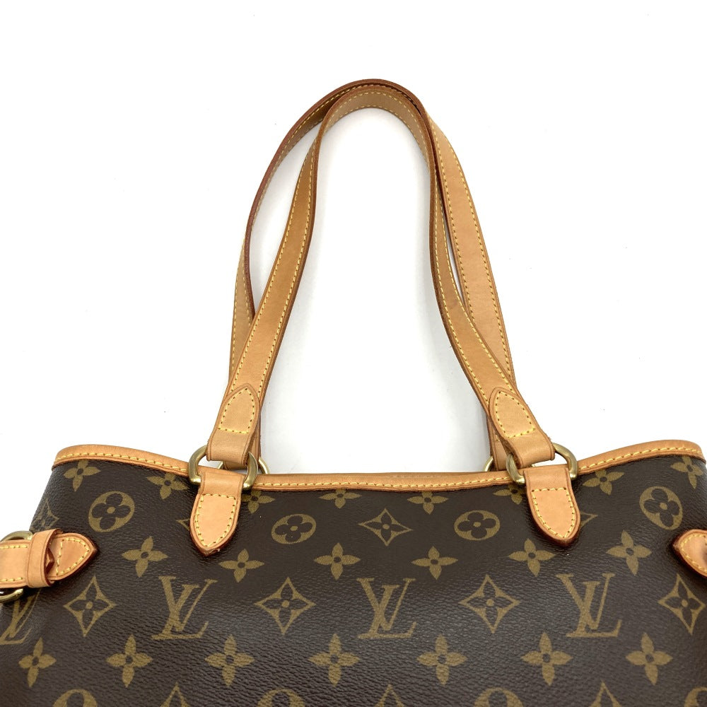 LOUIS VUITTON バティニョール・オリゾンタル モノグラム ハンドバッグ ブラウン 手提げ ベタ無し M51154 ルイ・ヴィトン