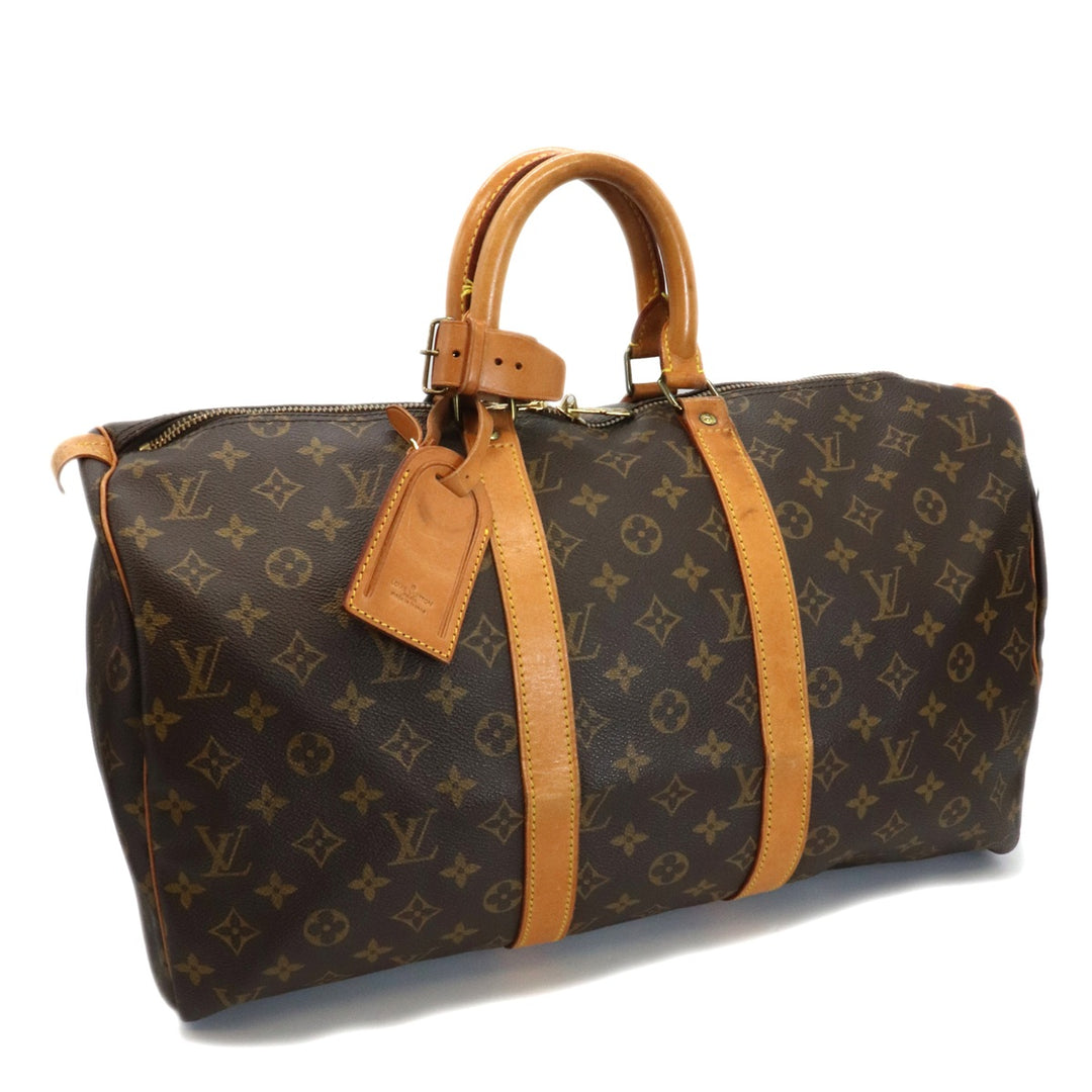 LOUIS VUITTON ルイ・ヴィトン キーポル45 M41428 ボストンバッグ モノグラムキャンバス ブラウン