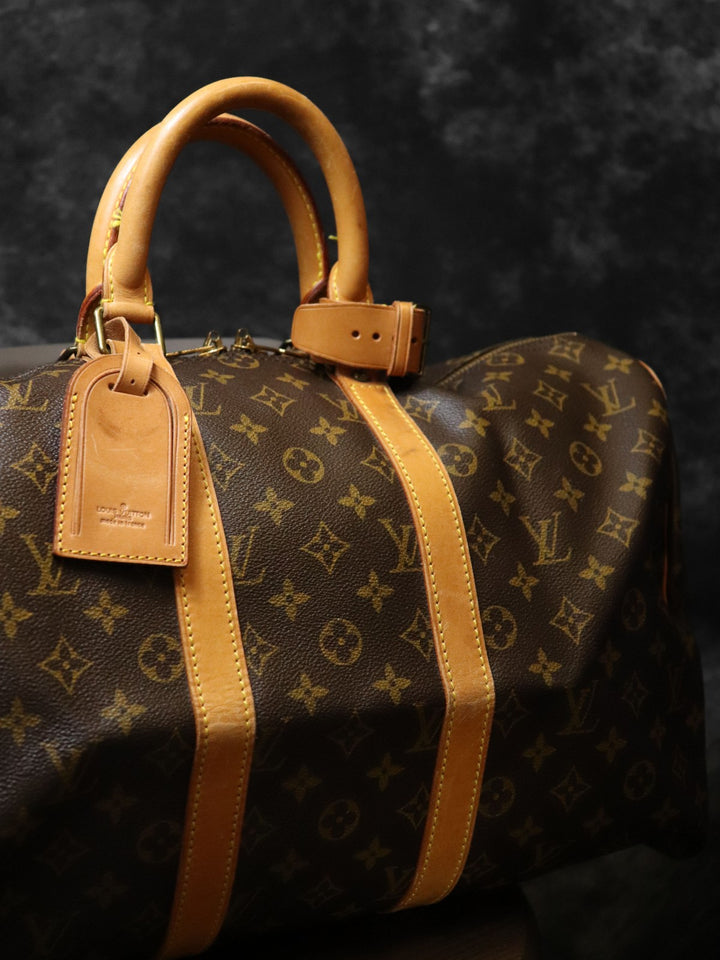 LOUIS VUITTON ルイ・ヴィトン キーポル45 M41428 ボストンバッグ モノグラムキャンバス ブラウン