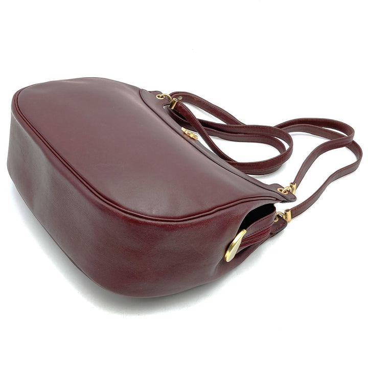 Dior ディオール ショルダーバッグ レザー レッド ボルドー ヴィンテージ オールド