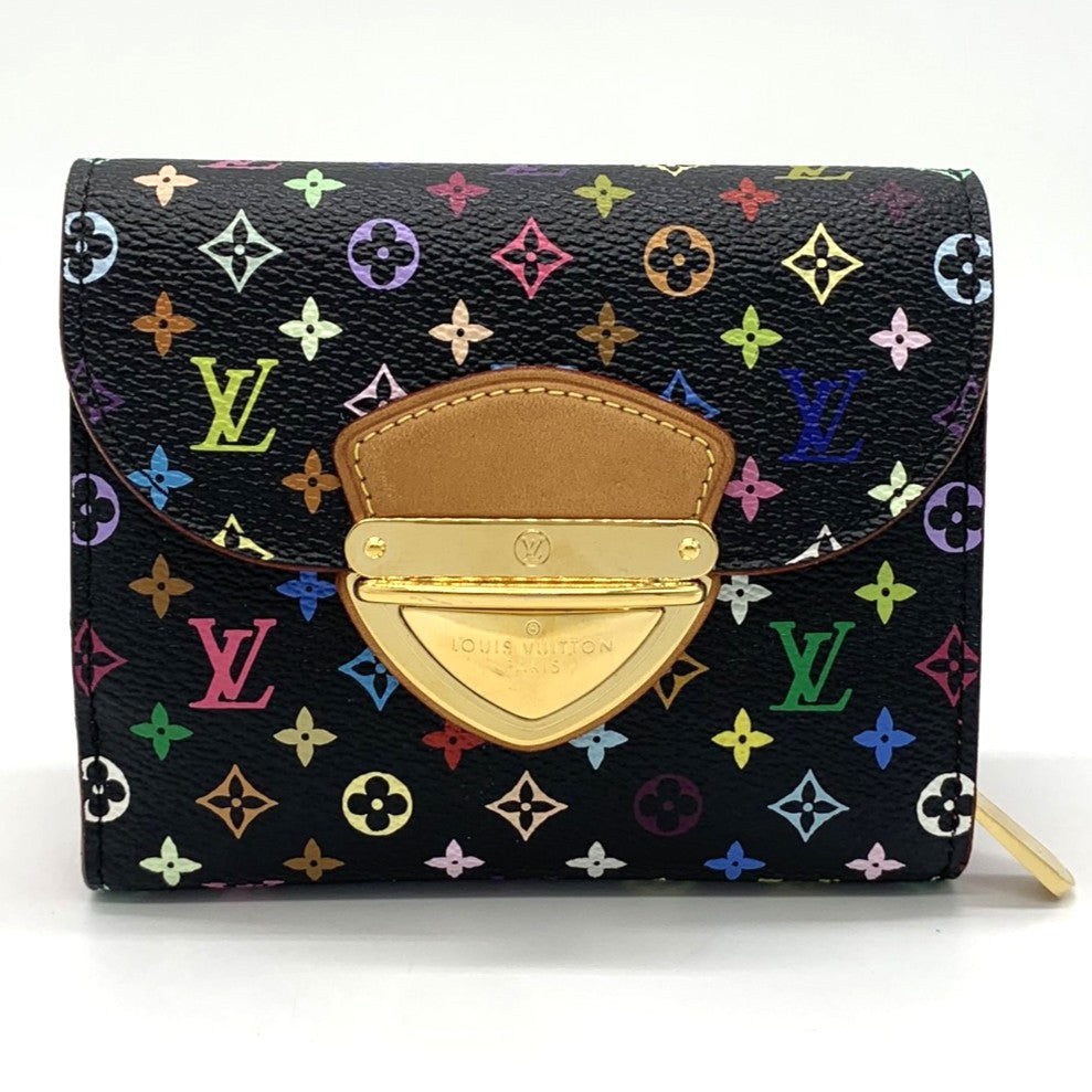 LOUIS VUITTON ルイ・ヴィトン ポルトフォイユ ジョイ M60282 三つ折り財布 モノグラムマルチカラー ブラック