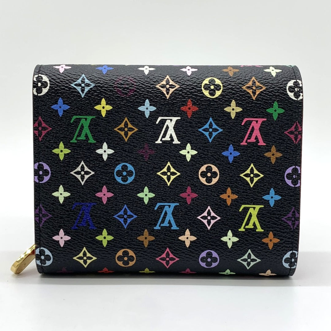 LOUIS VUITTON ルイ・ヴィトン ポルトフォイユ ジョイ M60282 三つ折り財布 モノグラムマルチカラー ブラック