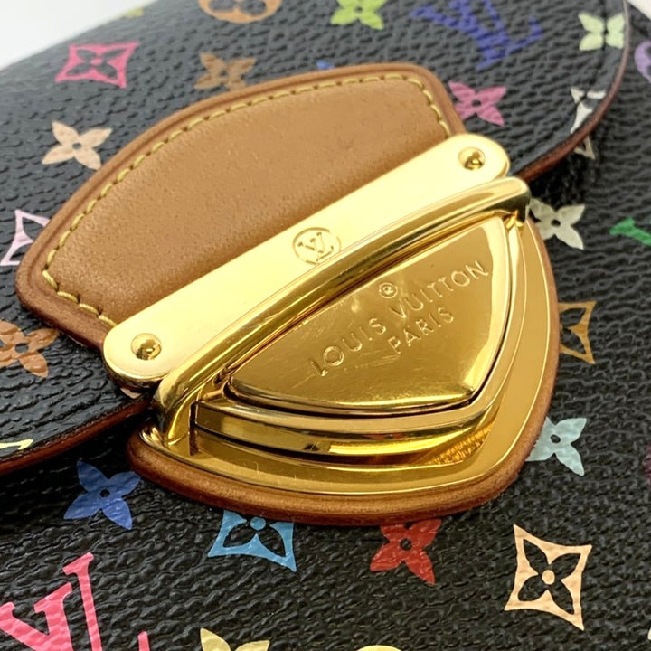 LOUIS VUITTON ルイ・ヴィトン ポルトフォイユ ジョイ M60282 三つ折り財布 モノグラムマルチカラー ブラック