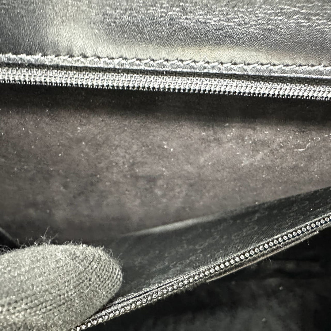 GUCCI グッチ 000 46 バンブー ハンドバッグ レザー ブラック オールドグッチ ヴィンテージ