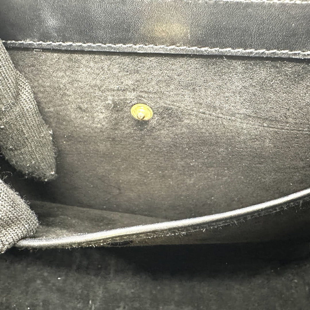 GUCCI グッチ 000 46 バンブー ハンドバッグ レザー ブラック オールドグッチ ヴィンテージ