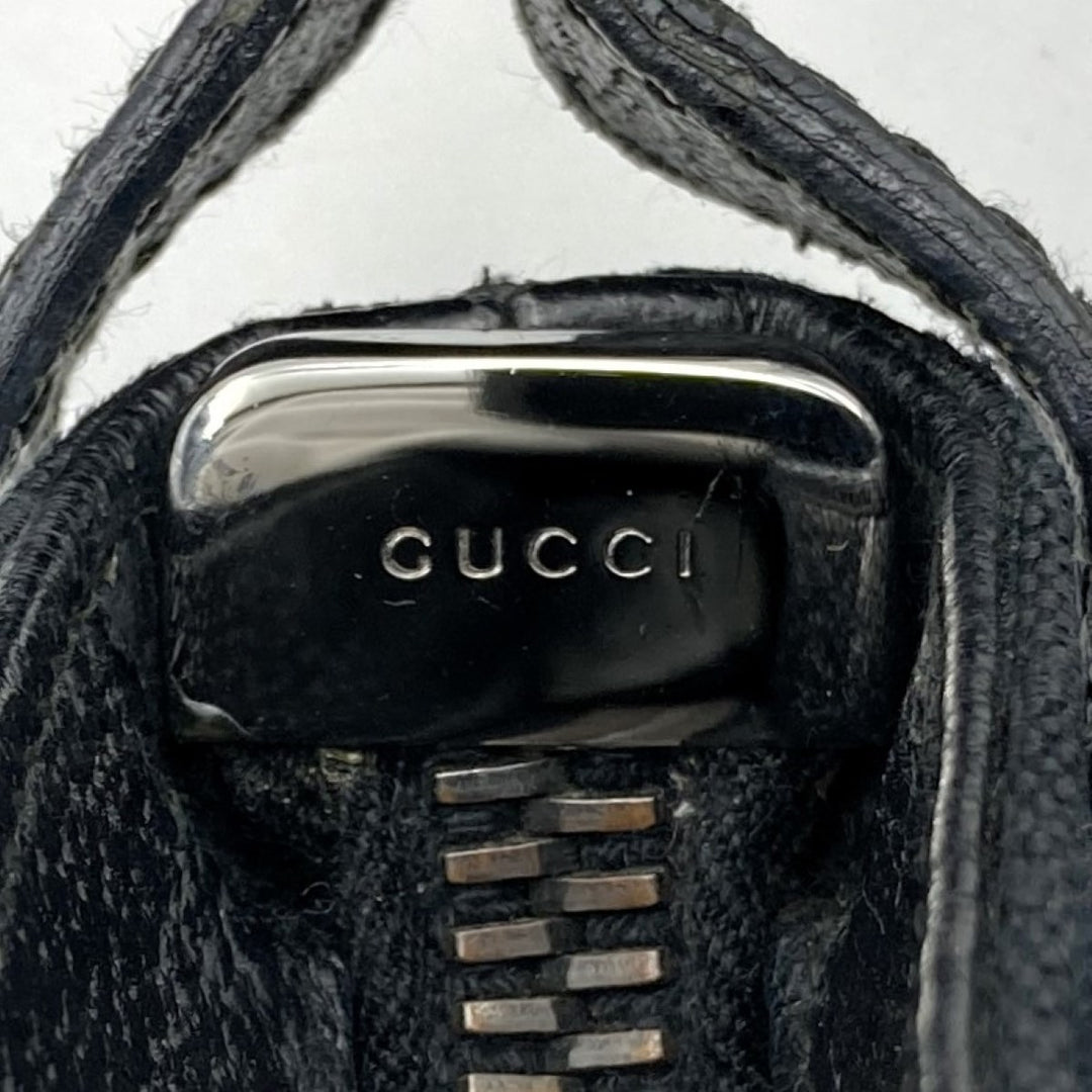 GUCCI グッチ 122793 ショルダーバッグ 斜めがけショルダーバッグ 薄型 ブラック GGライン GGキャンバス