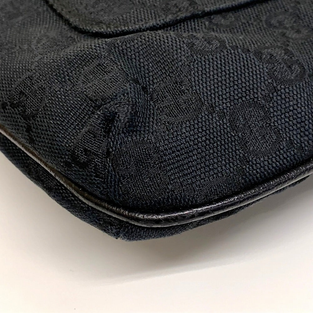 GUCCI グッチ 122793 ショルダーバッグ 斜めがけショルダーバッグ 薄型 ブラック GGライン GGキャンバス