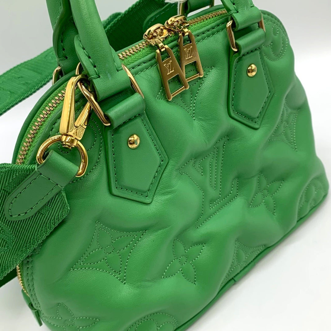 LOUIS VUITTON ルイ・ヴィトン アルマ・ソフトBB M21918 ハンドバッグ ショルダーバッグ2wayミニバッグ バブルグラム カーフレザー グリーン 緑