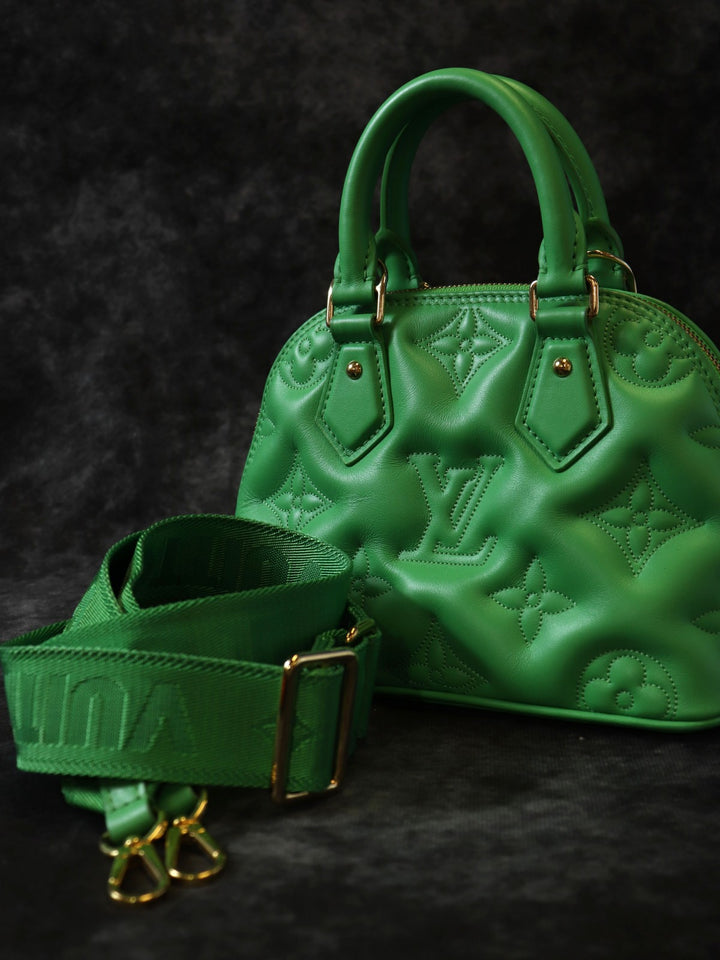 LOUIS VUITTON ルイ・ヴィトン アルマ・ソフトBB M21918 ハンドバッグ ショルダーバッグ2wayミニバッグ バブルグラム カーフレザー グリーン 緑