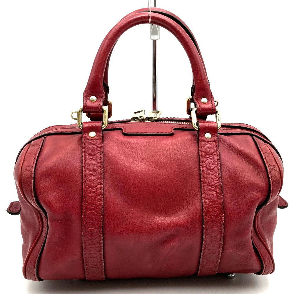 GUCCI グッチ 269876 ミニボストンバッグ ハンドバッグ レザー レッド