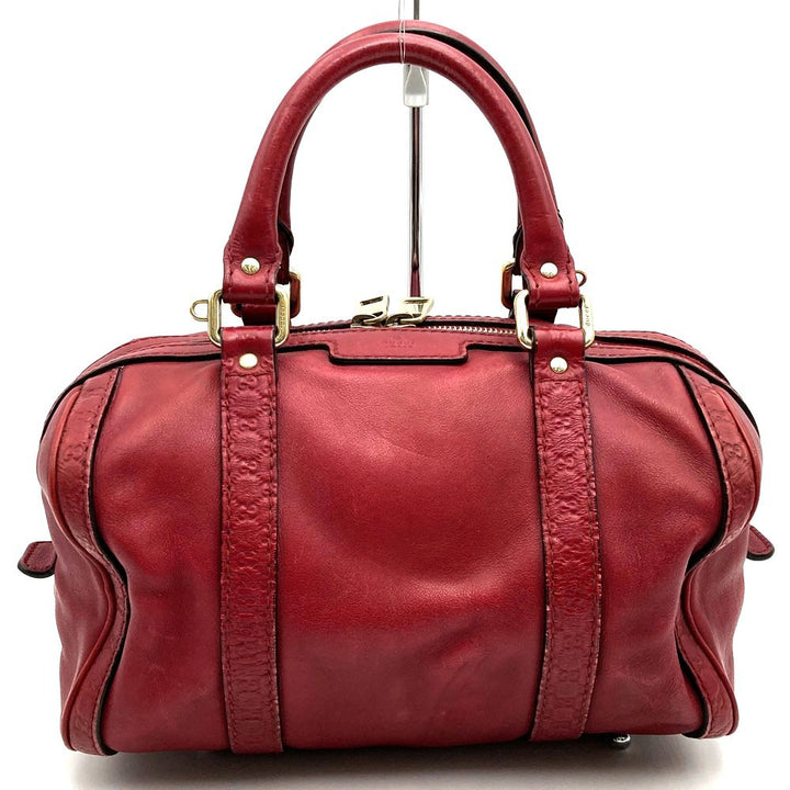 GUCCI グッチ 269876 ミニボストンバッグ ハンドバッグ レザー レッド